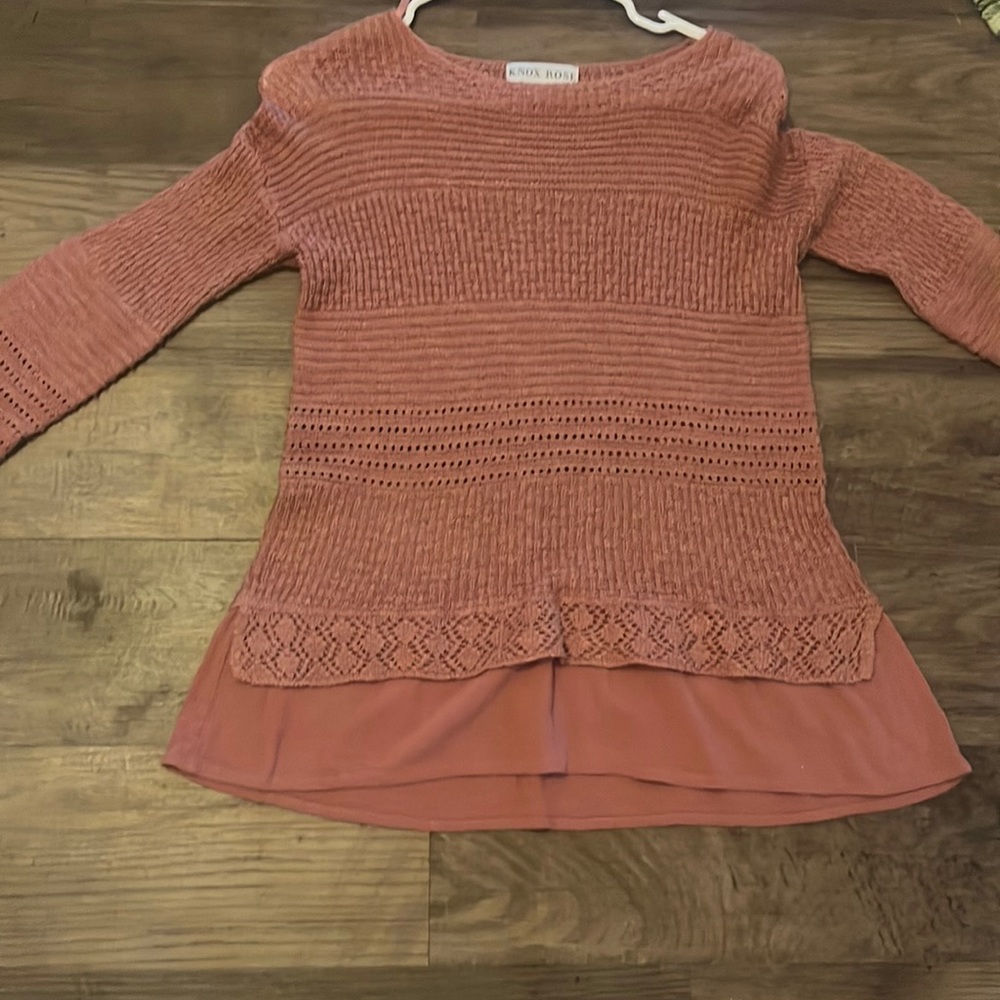 Pink sweater so cozy love it!